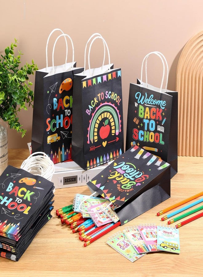 Kolldenn 84Pcs Back to School Stationery Set First Day of School Party Favors Welcome Gifts Bag Include 28 Mini Notebook 28 Pencil 28 Gift Bag for Classroom Gifts Goodie Bags Fillers Party Favors - Image 5